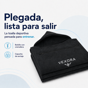 Vexora — Toalla deportiva con capucha