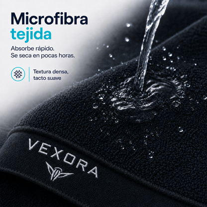 Vexora — Toalla deportiva con capucha