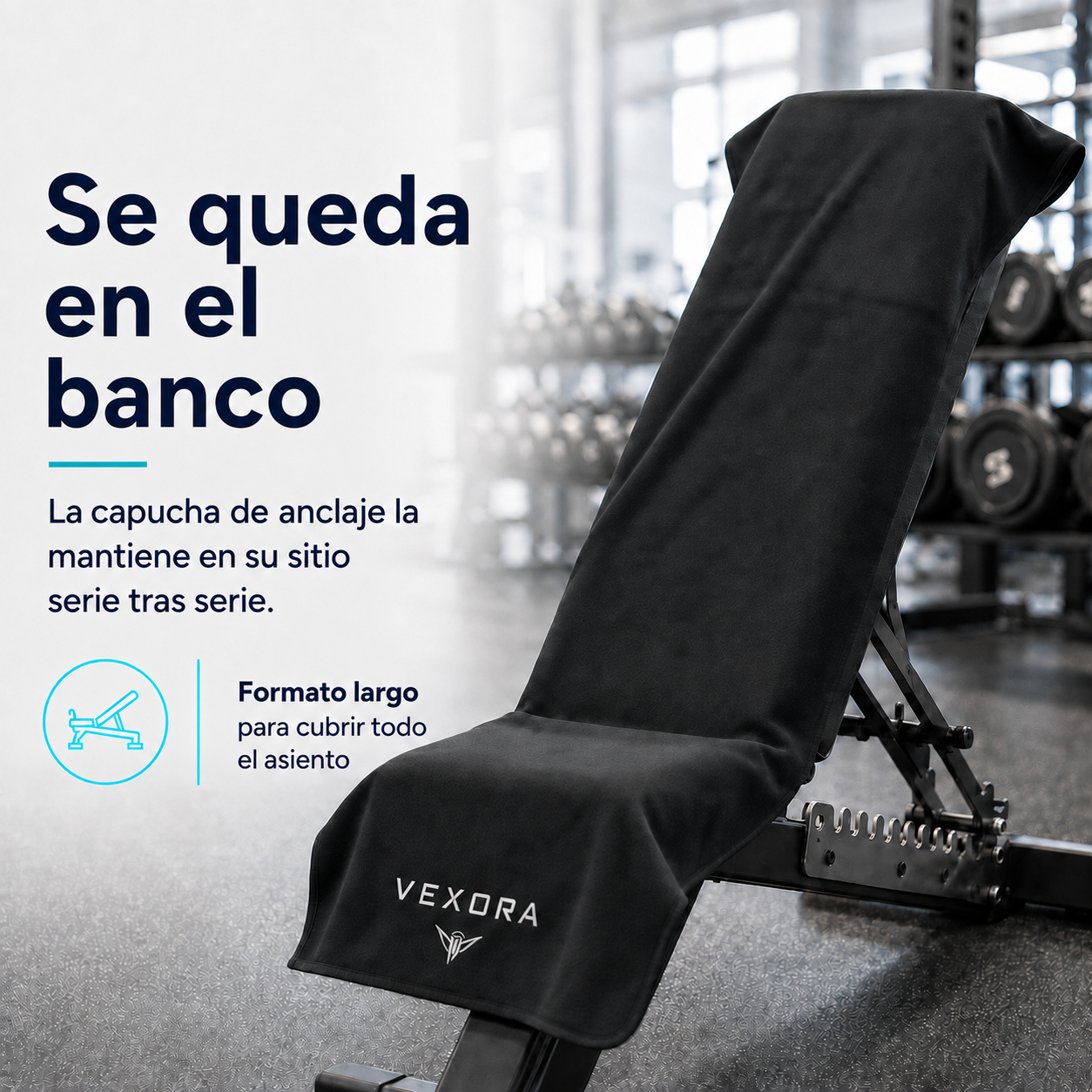 Vexora — Toalla deportiva con capucha